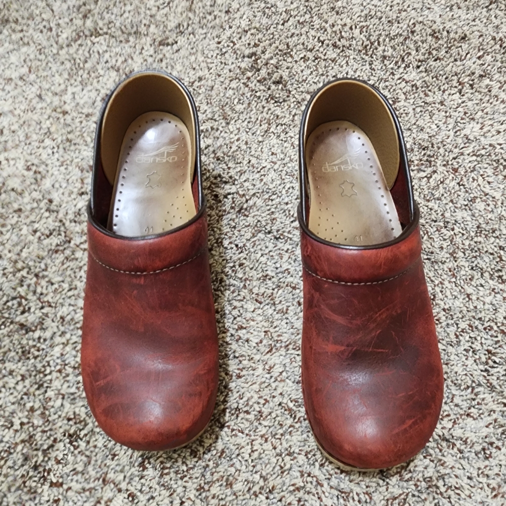 Dansko Brown Leather Clogs